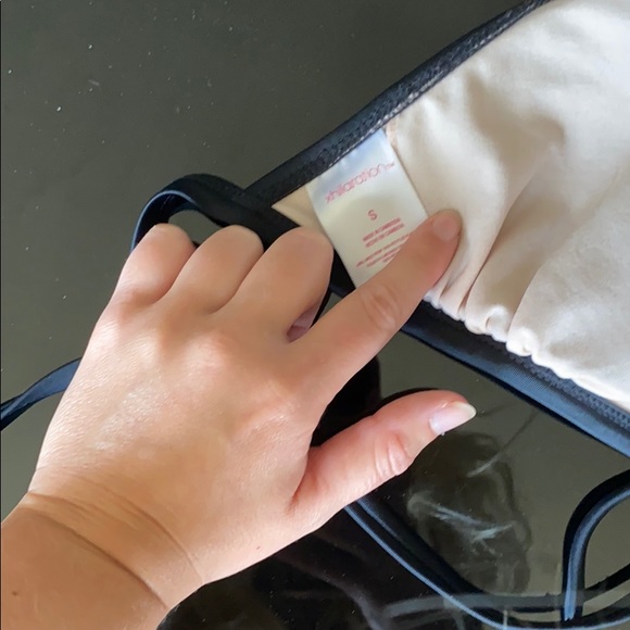 Black and Tan swim suit set - Picture 3 of 4